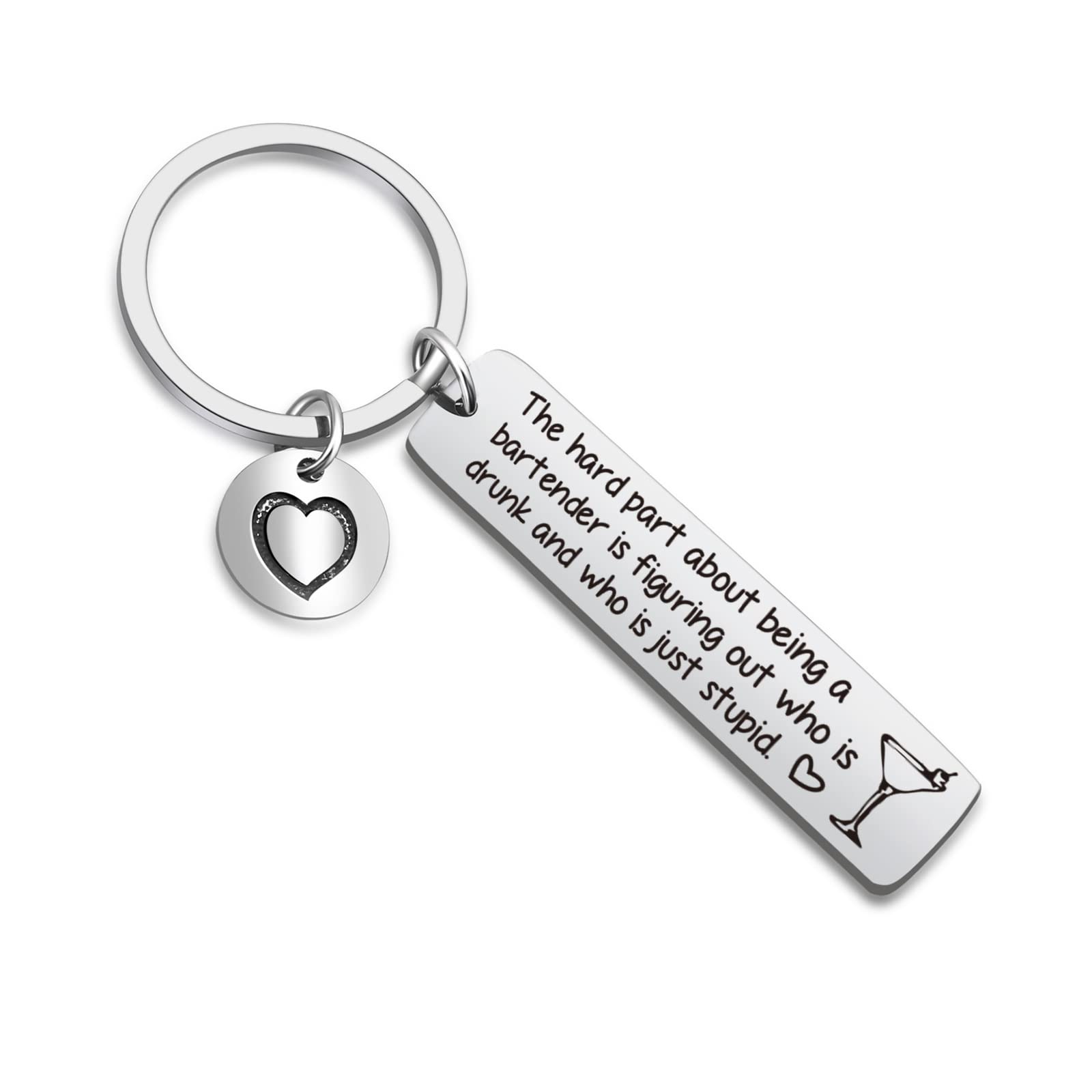 Bartender Key Chain Mixologist Gift for Boyfriend or BFF