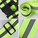 TARANDUS High Visibility Reflective Harness Vest – Adjustable One Size Fits Most, 360° Super Bright Safety Gear for Running, Cycling, Work & Roadside Emergencies (Green-Orange)