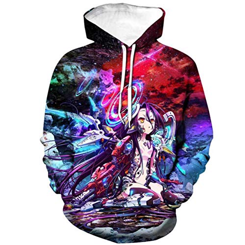ISaikoy Anime No Game No Life Hoodie Kotobukiya Shiro Costume Sweatshirt Jacket Hoody Pullovers