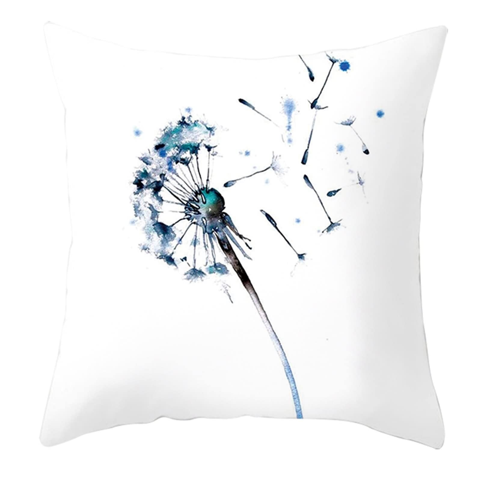 Taie D'oreiller - Décorative - Papillon Et Fleur - 40x40cm - Polyester - Élégante - Maison