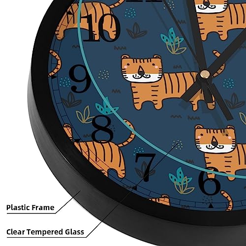 Horloge murale tigre bleu pour instaurer la sérénité à la maison - 4