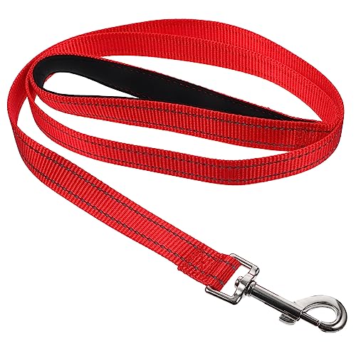 ifundom 反射加工 ナイロン製犬用リード 散歩と訓練用 頑丈なペット用リード 小型犬 中型犬 大型犬対応 軽量設計で快適グリップ