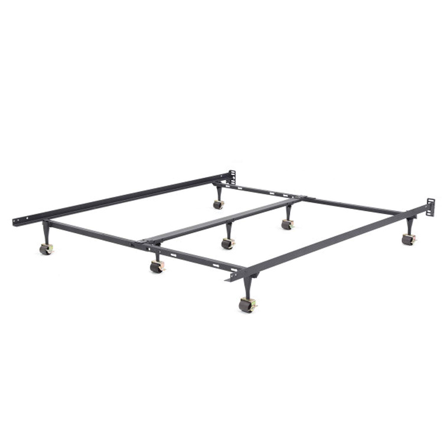 Hercules Universal Heavy-Duty Metal Bed Frame Adjustable Width Fits Twin Twin XL Full Queen King California King Size