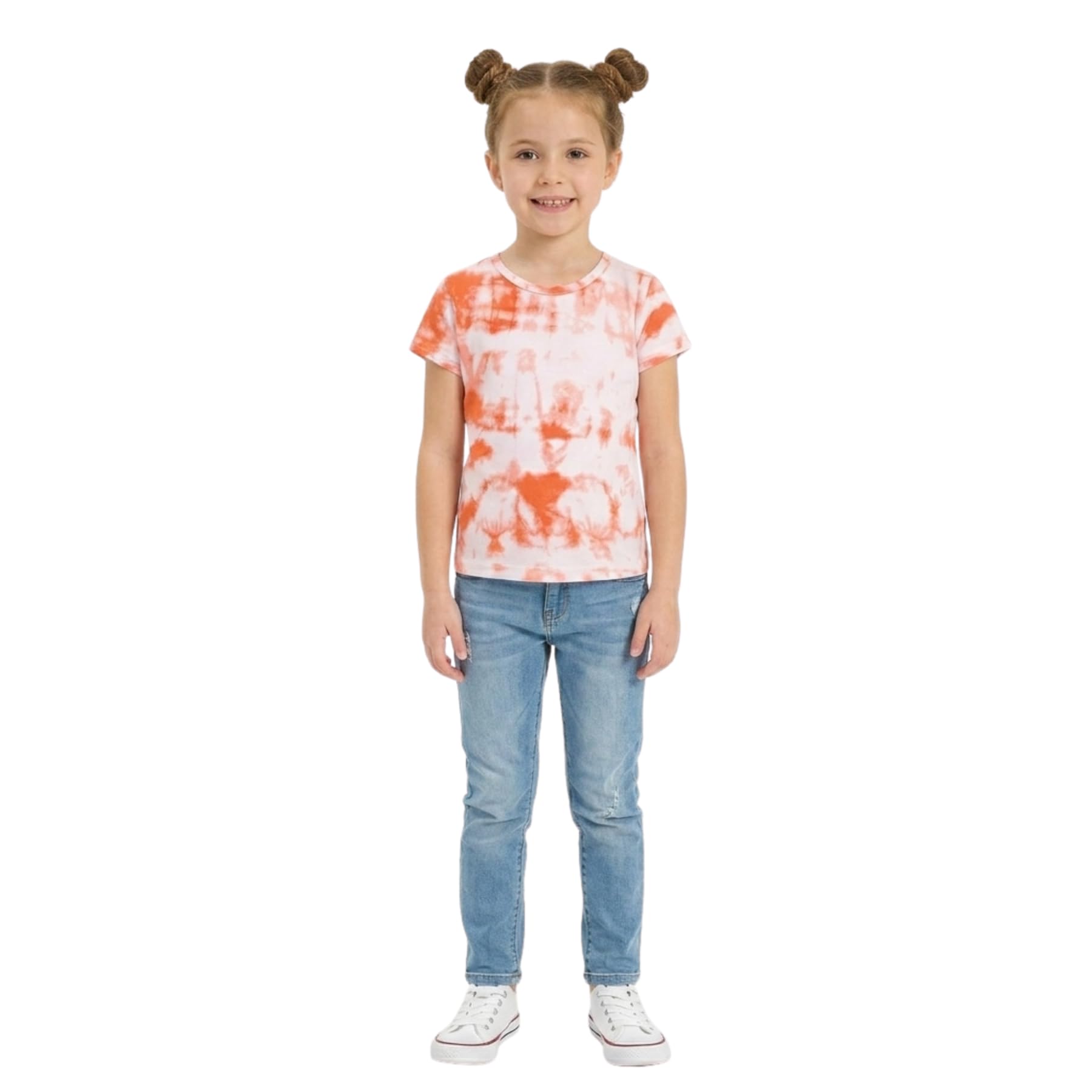 A2Z 4 Kids Tie Dye 250 T Shirt Orange 9-10