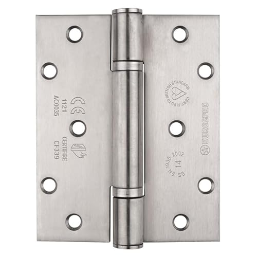 Kooples Hardware Grade 14 Thrust Bearing Hinge | CE Certified Fire Door Hinge | EN1935 Compliant | Heavy Duty Stainless Steel | FD30 FD60 Rated