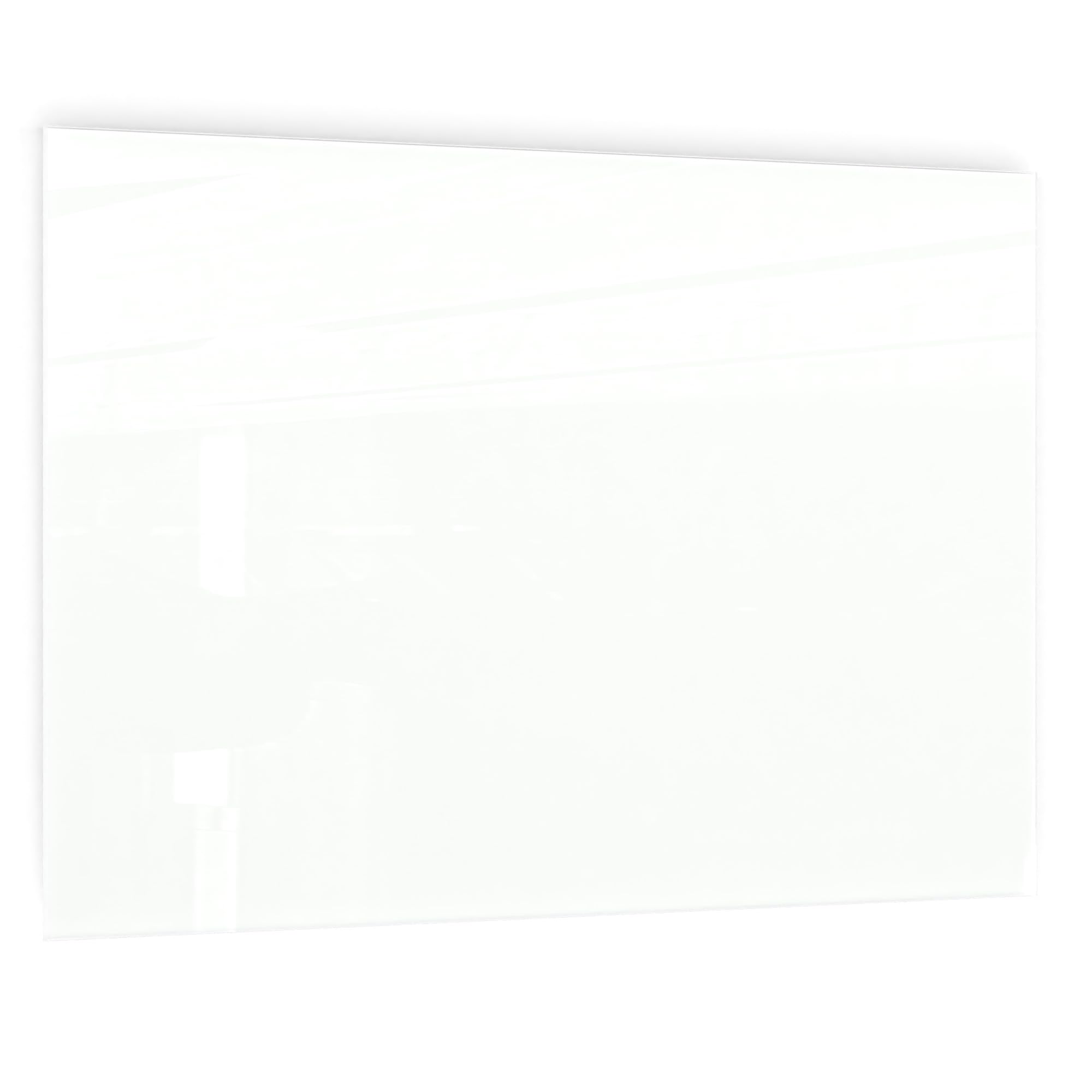 ALLboards Magnetic White Glass Board 60x40cm, Frameless, Glass Magnetic Whiteboard, Tempered Glass Writing Board