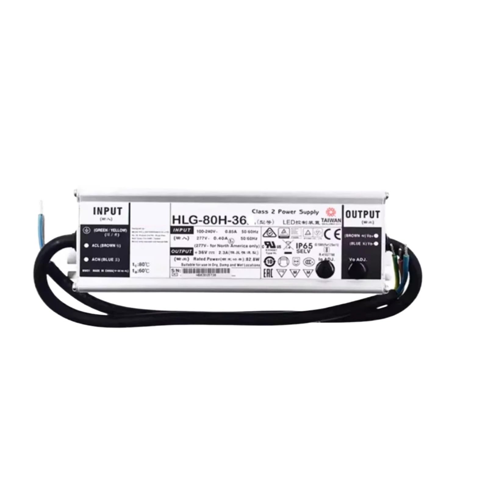 BFSYDLUJ 80W Constant Voltage + Constant Current LED Driver HLG-80H-12A HLG-80H-15A HLG-80H-20A HLG-80H-24A HLG-80H-30A HLG(HLG-80H-54A)