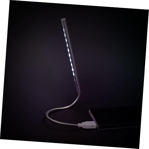 Miniatura 6 de OSALADI 4 unids luz de ojo mini lámpara de mesa computadora escritorio luz de metal teclado LED luz de lectura LED cuello de cisne luz de noche