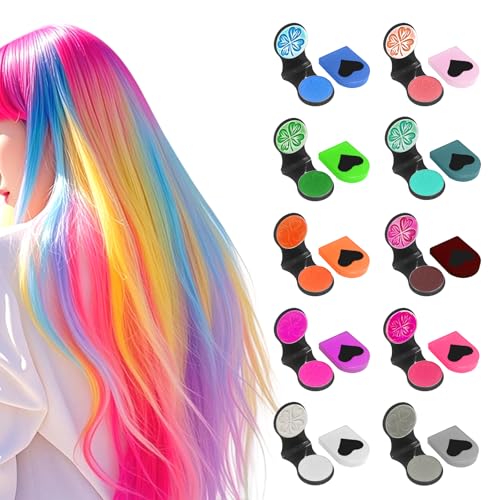 10 Colores Tiza De Pelo,10 colores diferentes tiza para el...