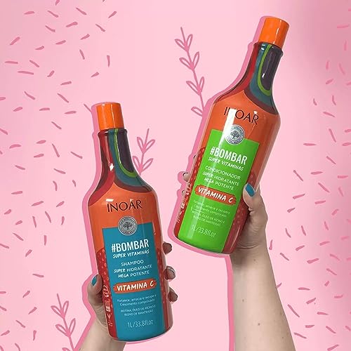#Bombar Crescimento Capilar Kit Shampoo e Condicionador 2x1L, Inoar