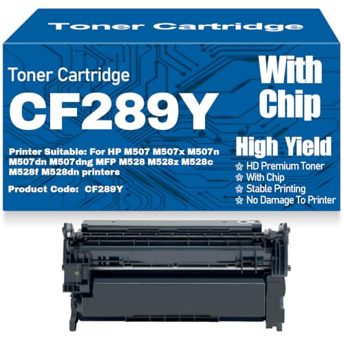 Toner compatible CF289Y règle le problème de puce non reconnue sur HP LaserJet M507 M528