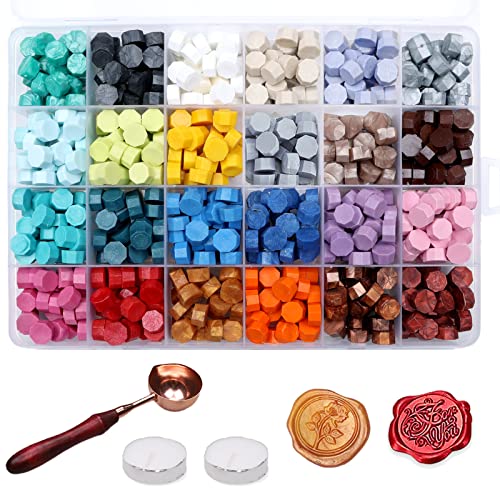 Xiangmall 600 Pezzi Perline di Sigillo Cera Lacca