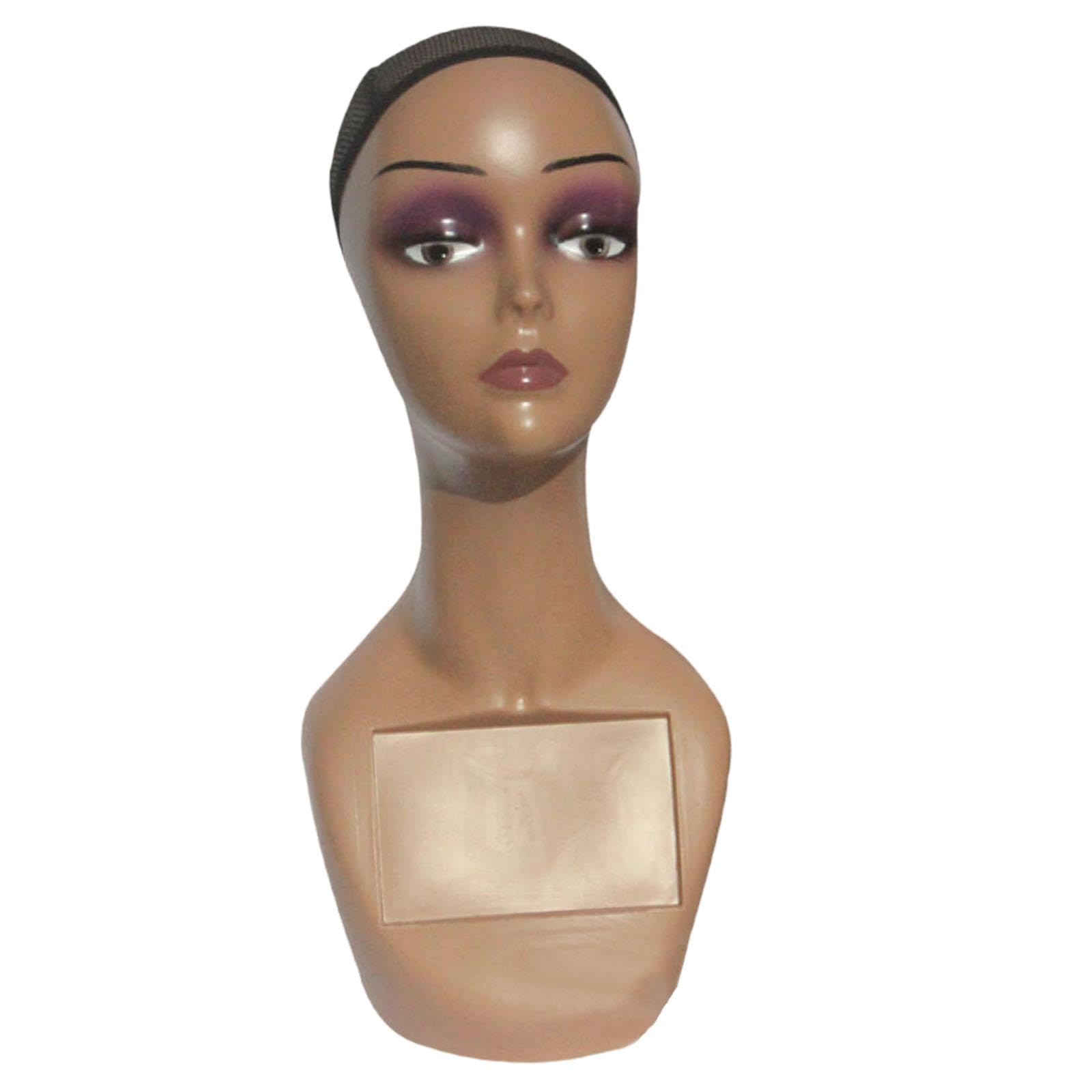 Cabeza de maniquí femenina de alta gama para estante de almacenamiento de gorras finas