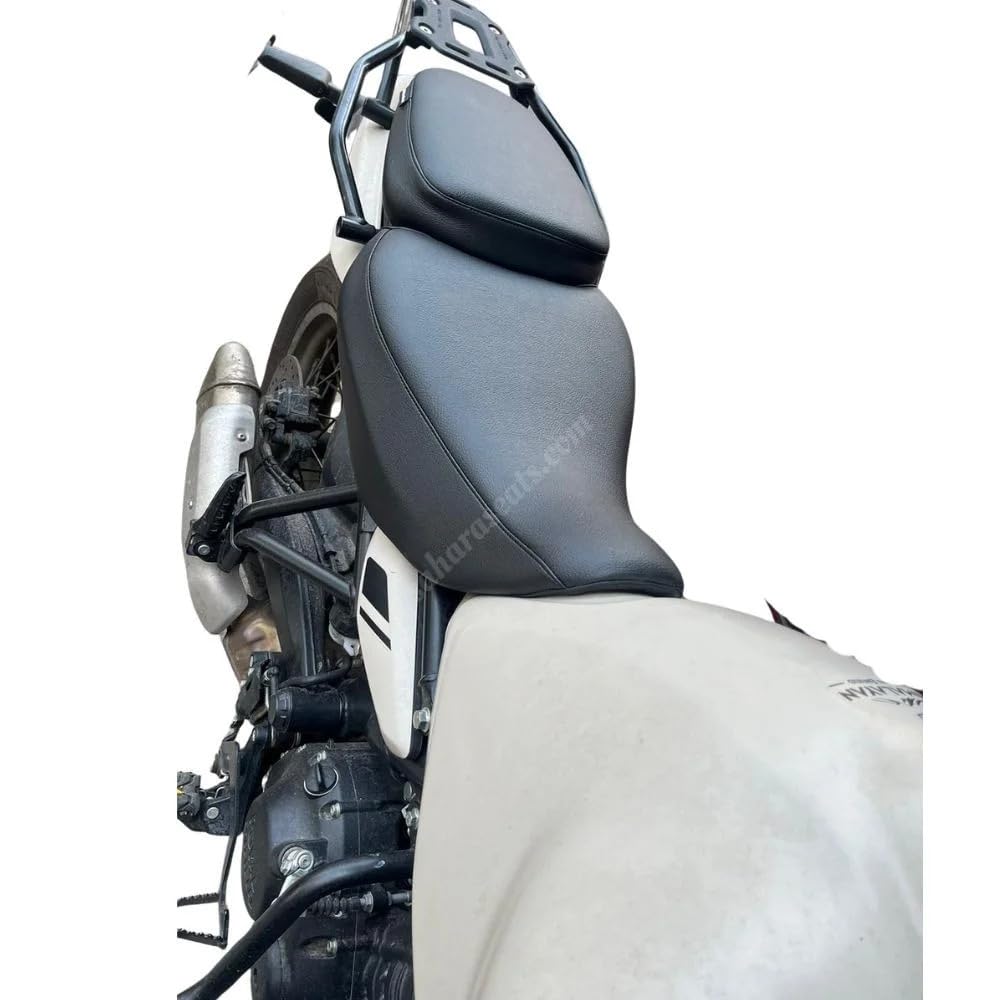 Sahara Seats Compatible with New Himalayan 450 Cushion Seat Cover Black Color-image-42