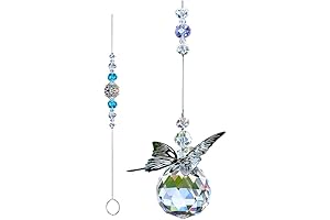 Butterfly Hanging Decor: WEISIPU Crystal Hanging Ornament Crystals