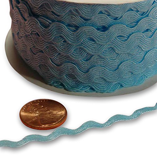 Light Blue Wholesale RIC Rac 5 mm X 25 Yards
