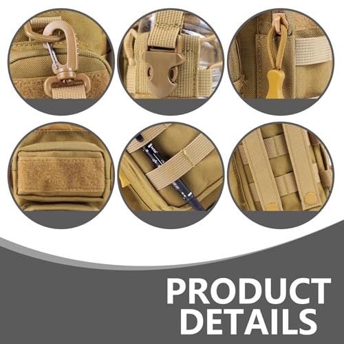 Porte-bouteille avec sangle et poches multiples imperméable - 4