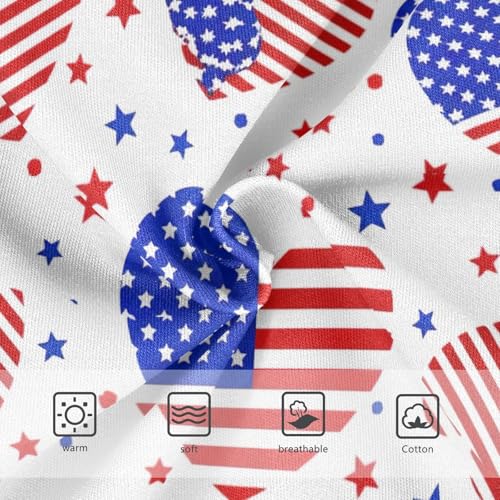 Hearts Inspired American Flag Girls Underwear Toddler 2t Cotton Girl Panties Cute Bright Briefs Kids Undies3