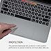 Palm Rest Cover + TrackPad Cover Compatible for Newest MacBook Pro 15 Inch Model A1707 A1990 with Touch Bar, 2016-2019 Released