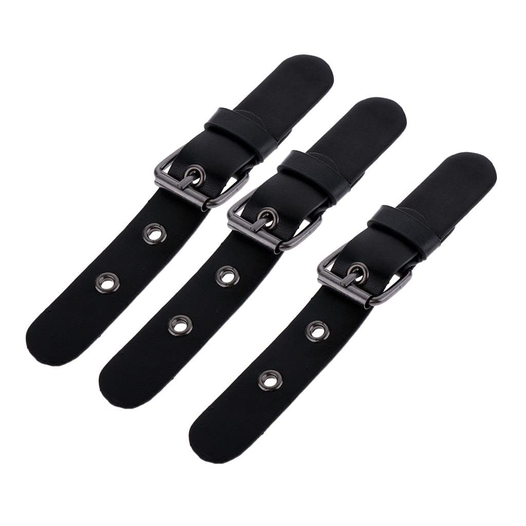 zalatiLeather Buckles 3pcs Clasp PU Leather Pin Toggle Buttons Accessory Replacement for Bag DIY Sew-on