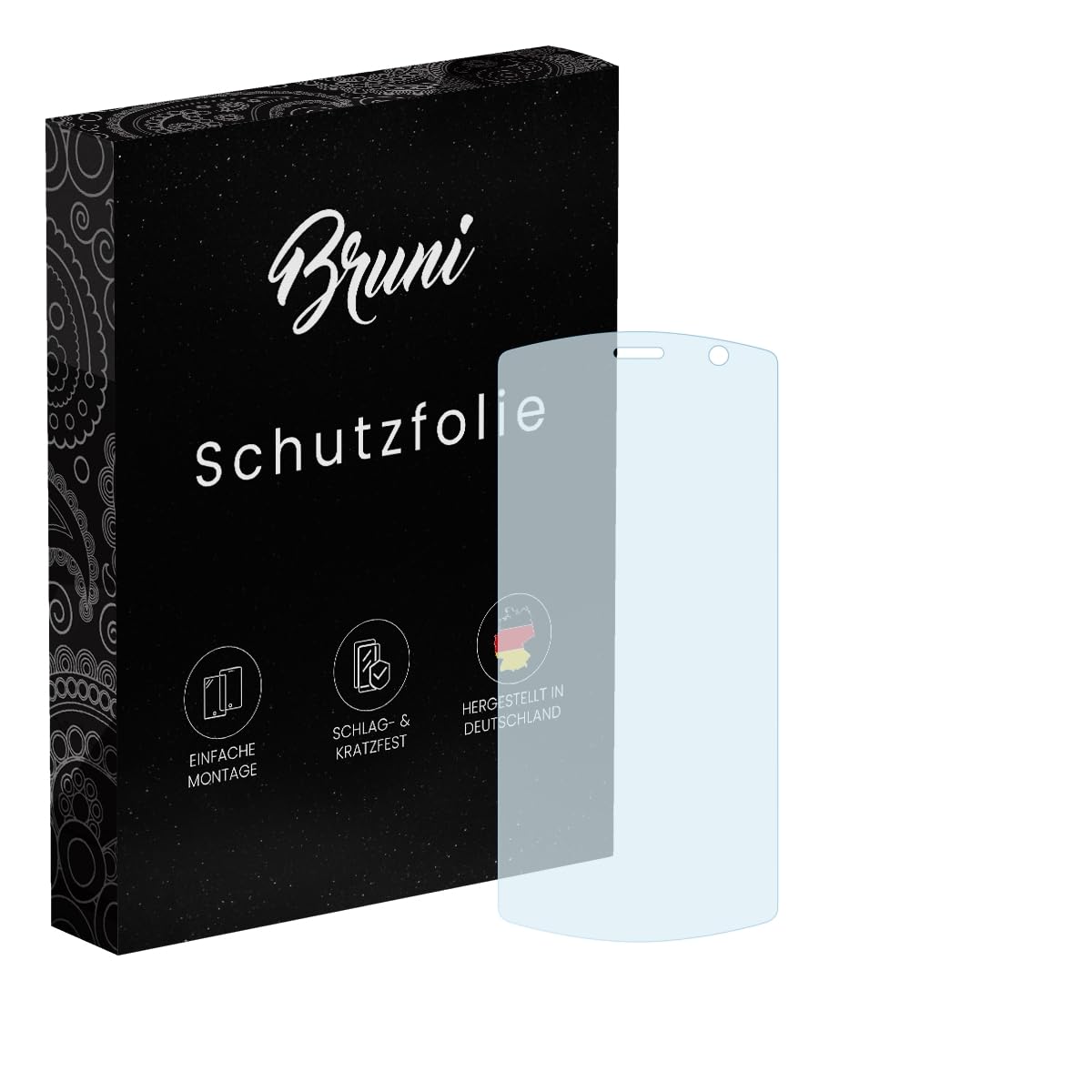 Bruni Screen Protector compatible with Urovo CT58S Protector Film, crystal clear Protective Film (2X)