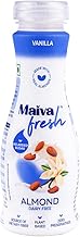 Maiva Fresh Almond Milk - Vanilla, 250 g - No Added Sugar - Plant Based Milk | Zero Added Sugar | Lactose and Gluten Free | Dairy Free |