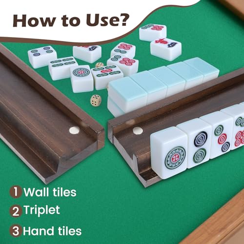 Juego de 4 Racks de Mahjong con Empujadores Magnéticos miniatura 5