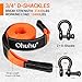 Tow Straps with Shackles, Ohuhu Heavy Duty 3