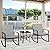 Walsunny 3 Pieces Patio Set Outdoor Wicker Patio Furniture Sets Modern Rocking Bistro Set Rattan Chair Conversation Sets with Coffee Table (Dark Grey)