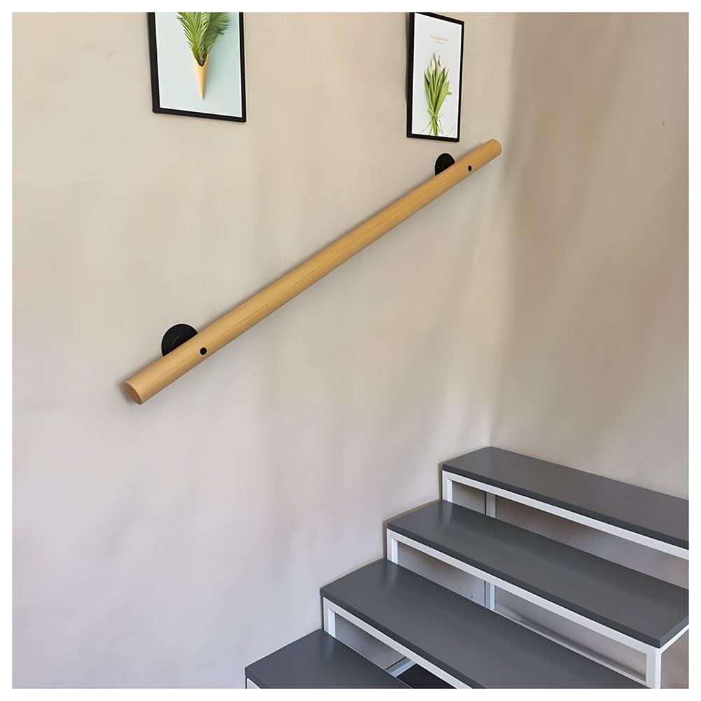 Rambarde d'escalier bois murale contre les chutes pour escalier intérieur sécurisé