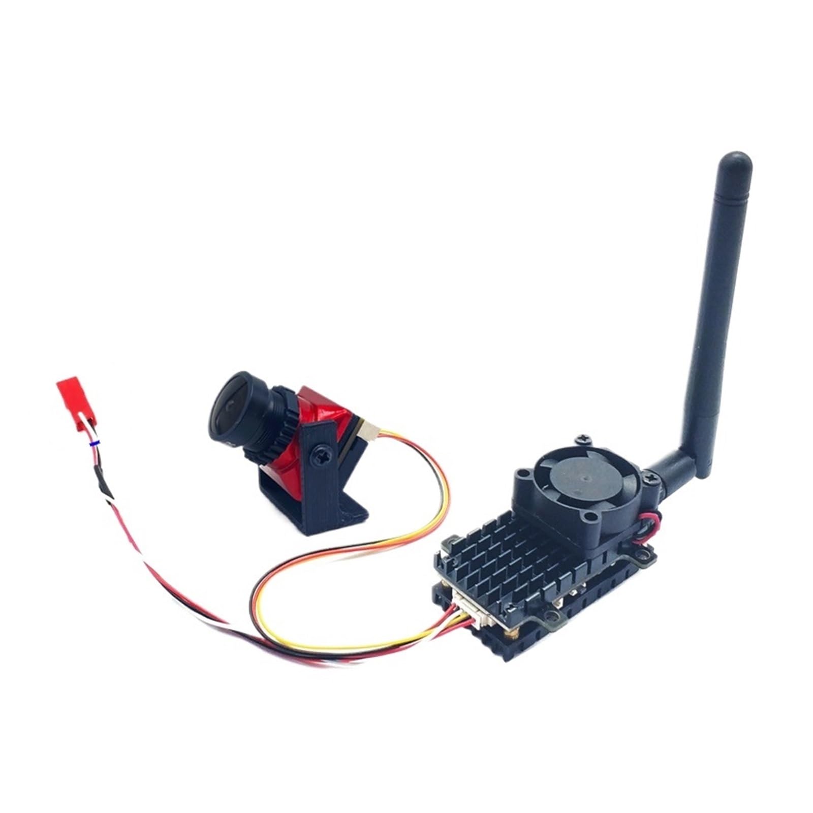 Trasmettitore wireless FPV 5.8G 2W a lungo raggio 2000MW 48CH Video AV analogico VTX e fotocamera CMOS 1500TVL da 2,1 mm for parti di aerei RC