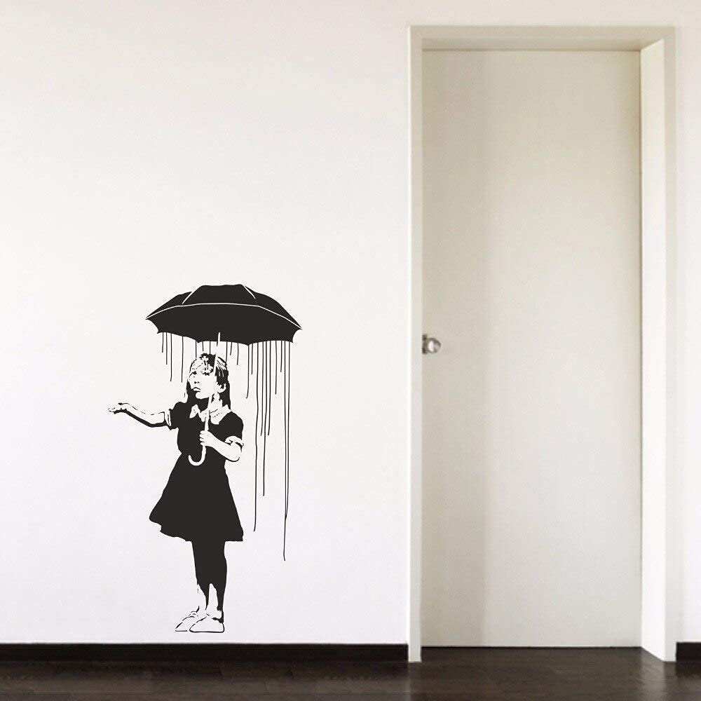 Graffiti Poster | Banksy Geïnspireerd Poster | Meisje Poster | Bloemen Poster | Street