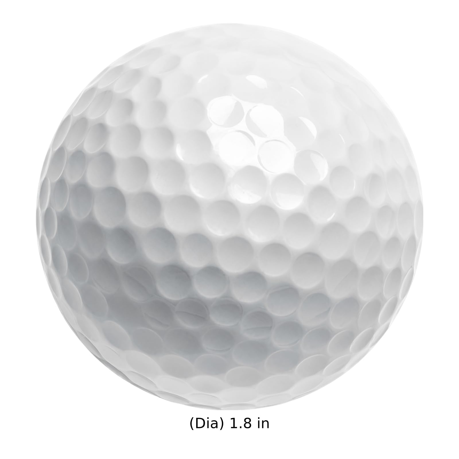10 STK. Golfbälle, 3-Schicht-Golfball für Turnierspiel, Distanzball mit hoher Flugweite, Härtegrad 80 bis 90 und Titan-Beschichtung für hohe Widerstandskraft, weiße Competition-Bälle