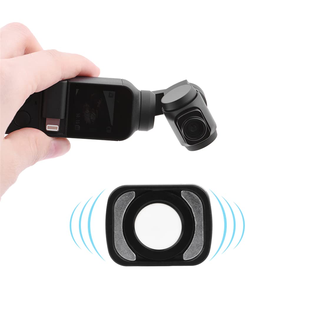 10X Weitwinkel kompatibel für DJI Osmo Pocket/Pocket 2, Fischaugenobjektiv Makroobjektiv für Vlog Shooting Handheld Gimbal (Weitwinkel-Objektiv)