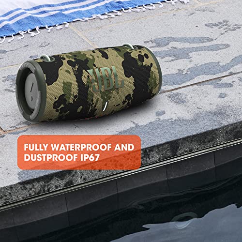 Image of JBL Xtreme 3, Wireless Portable Bluetooth Speaker, Pro Sound with Powerful Bass Radiators, Built-in Powerbank, Partyboost, IP67 Water & Dustproof, AUX & Type C (Camo, Without Mic)