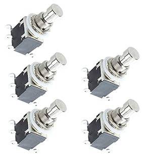 Heavy Duty Momentary double pole double throw stomp switch for effects pedals and electronics projects. For ,Electro-Harmonix, T Rex,Retro FX,Radial Bigshot,ect effects pedals For unbuffered bypassing/true bypass of the effect circuit without colorin...