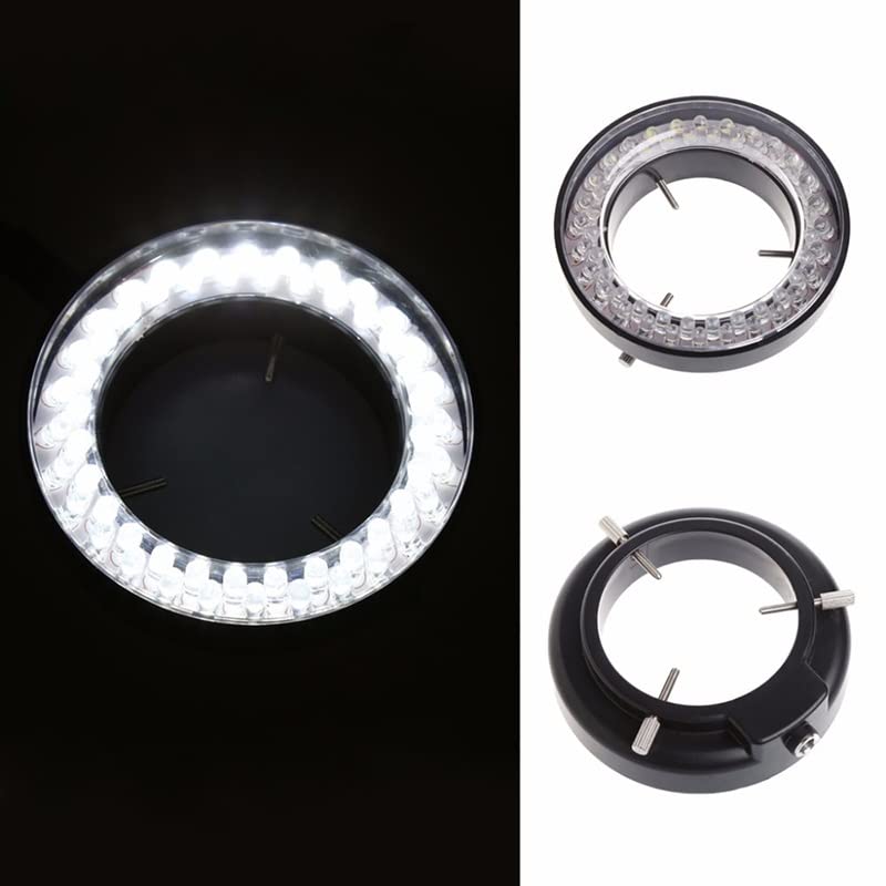 Microscope 60 LED Adjustable Ring Light Illuminator Lamp for Zoom Microscope