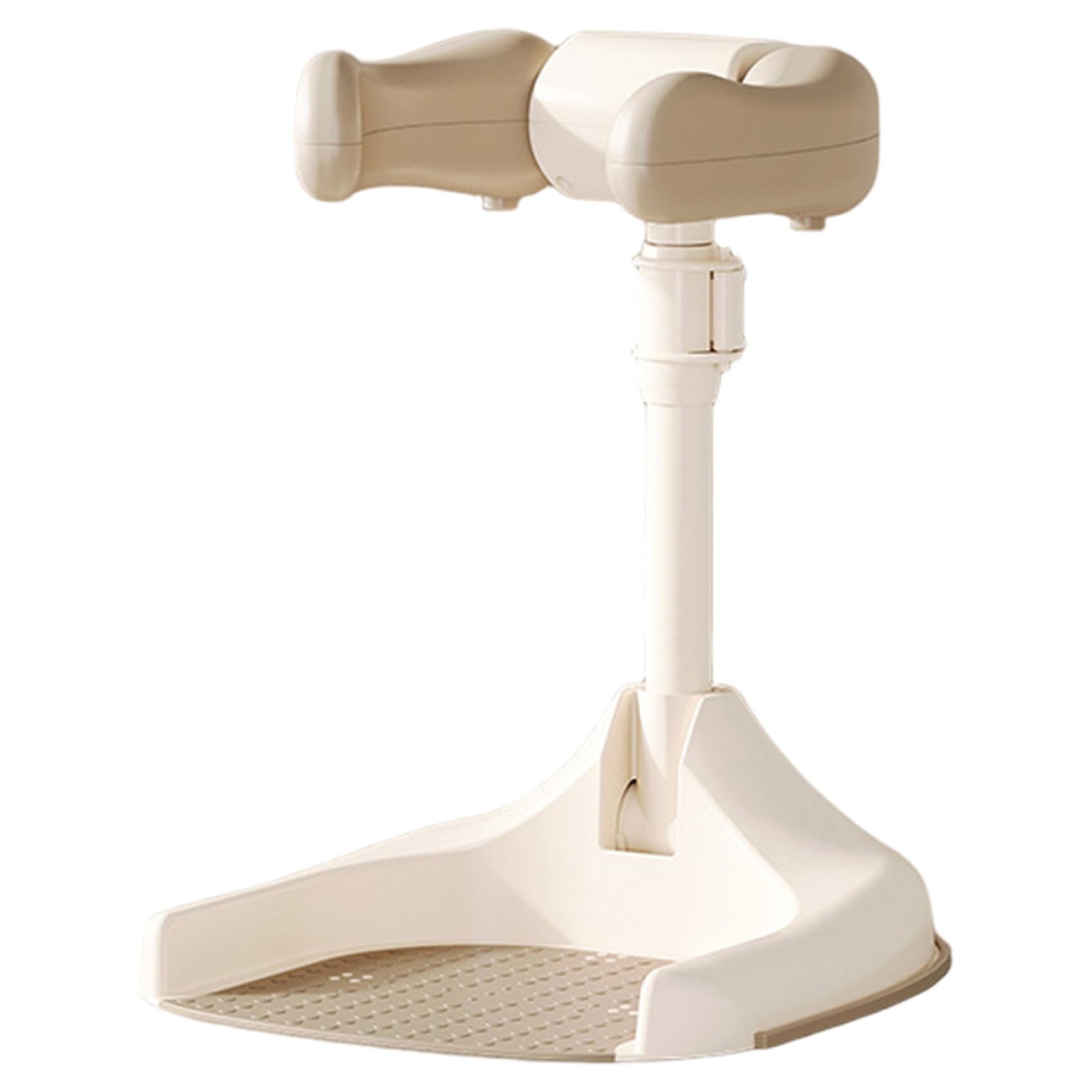 Baby Shower Stand, Adjustable Height & Non Slip Baby Bath Hug Bath Tower with Lock, Foldable & Portable Toddler Shower Support for Kids 6 Months+