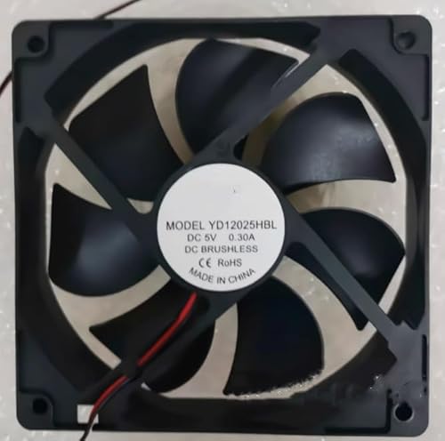 LMNCBVYA YD 12025HBL 120mm DC5V 0.30A 2-Wire Inverter Fan for Efficient Heat Dissipation