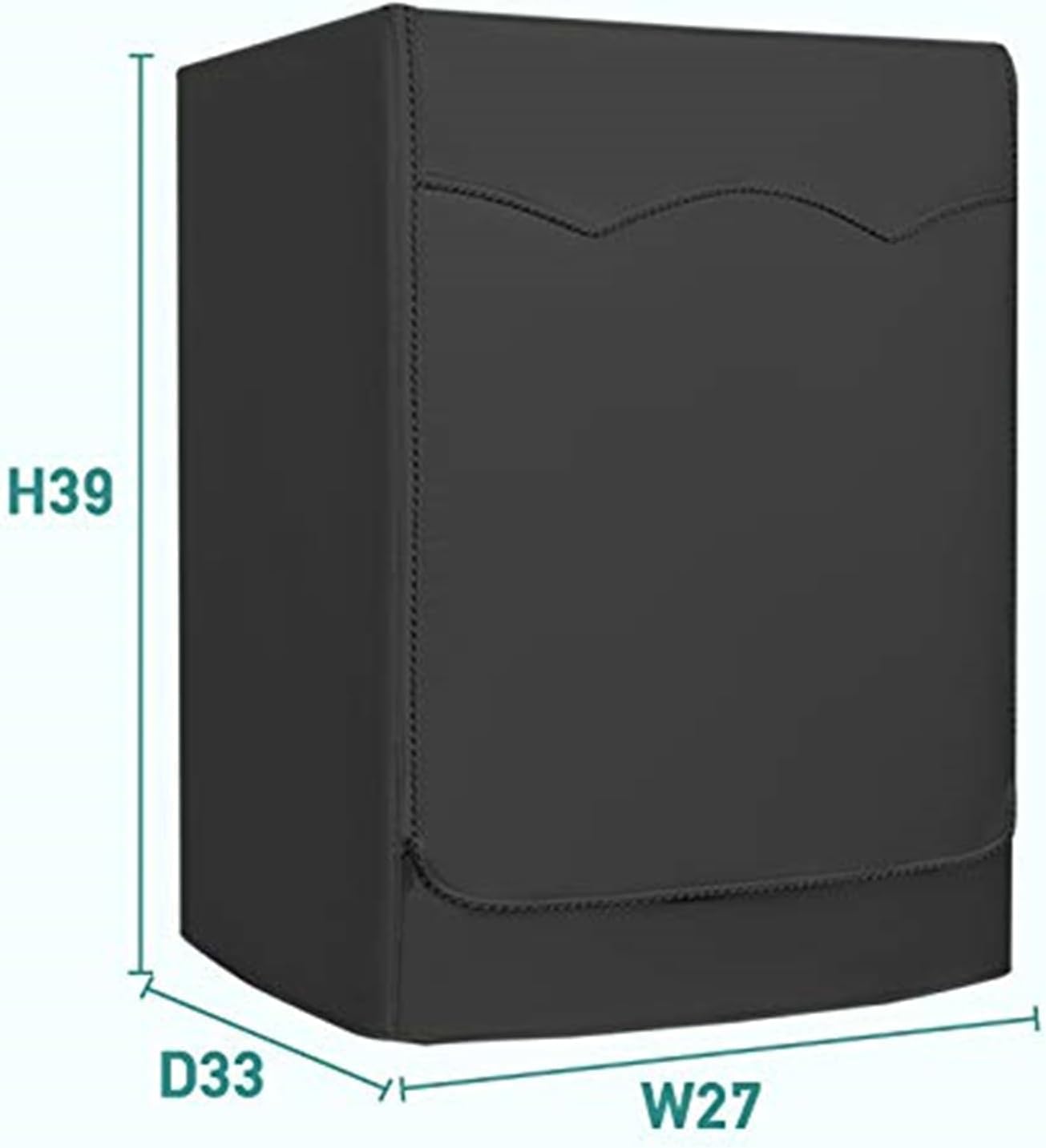 Washer/Dryer Cover,Washer and Dryer Covers，Washine Machine Cover for Waterproof and Dustproof Thickening Front-Loading Machine，Washer Cover Fit for Most Front-loading Washer (black)