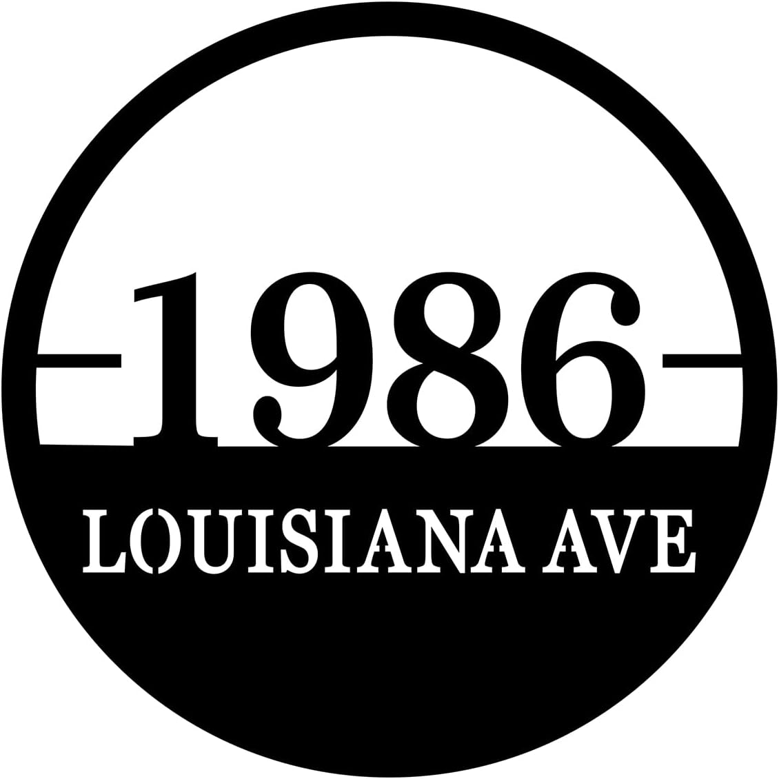 Custom House Number Address Sign Personalized Outdoor Address Sign Metal Address Sign Address Plaque Split Letter Monogram Sign Street Address