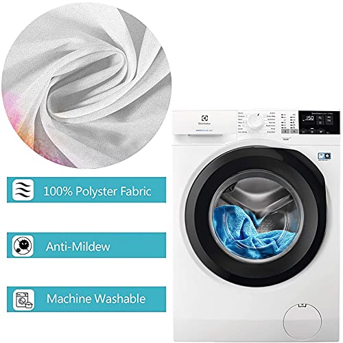 Rideau de douche polyester imperméable 165x200cm fleurs colorées durables - 6