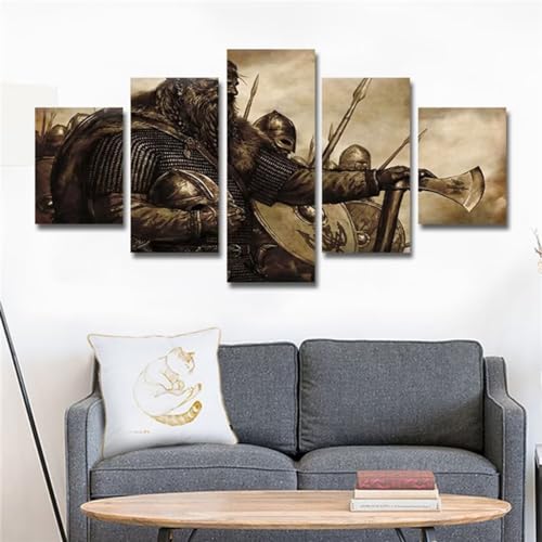 Diamond painting adulte pour salon avec cette broderie diamant guerrier géante 300x150cm