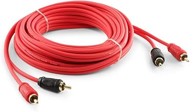 Nakamichi Oxygen-Free Copper RCA Cable OFC 2 Male to 2 Male Audio Stereo Subwoofer Auxiliary Cable for Home Cinema HDTV Amplifier Hi-Fi Systems Car Speaker Receiver 7 Meter (22.6-Feet)