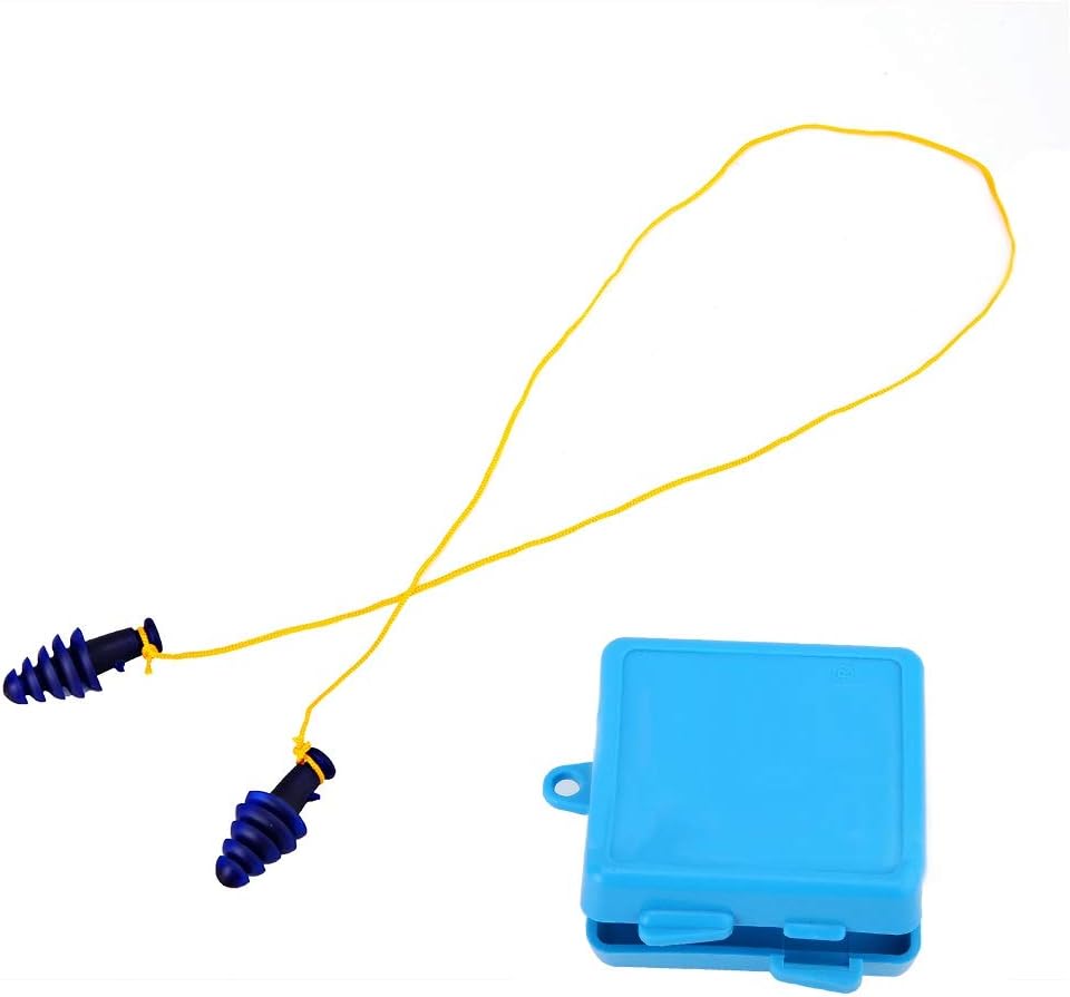 Noise Reduction Earplugs, Blue Ergonomic TPE Material Ear Plugs
