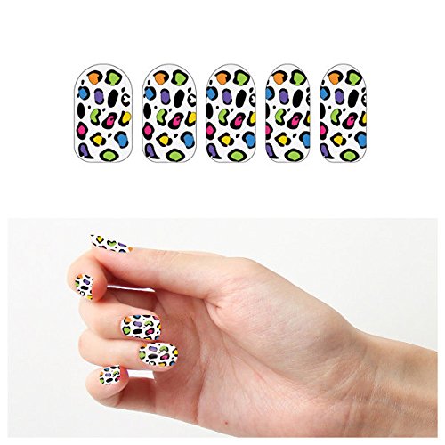 Tattify Leopard Print Nail Wraps - Speckled (Set of 22)