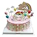 Produktbild BluVast Tortendeko Geburtstag, Einhorn Tortendekoration, Cake Topper Happy Birthday, 29er Set einschließlich Regenbogen, Ballon, Einhorn, Happy Birthday, Wolke für Kinder Geburtstag Baby Shower Party