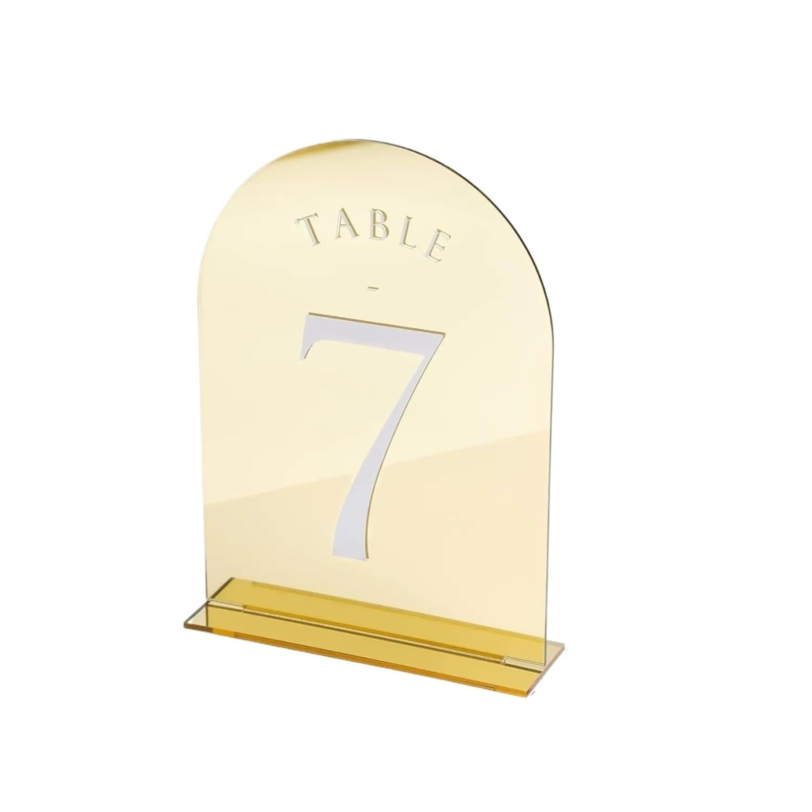 PortanúMeros De Mesa Gold Mirror Acrylic Table Numbers Wedding Signs Signage Decor with Stand PosanúMeros Para Boda(TABLE 1-20)