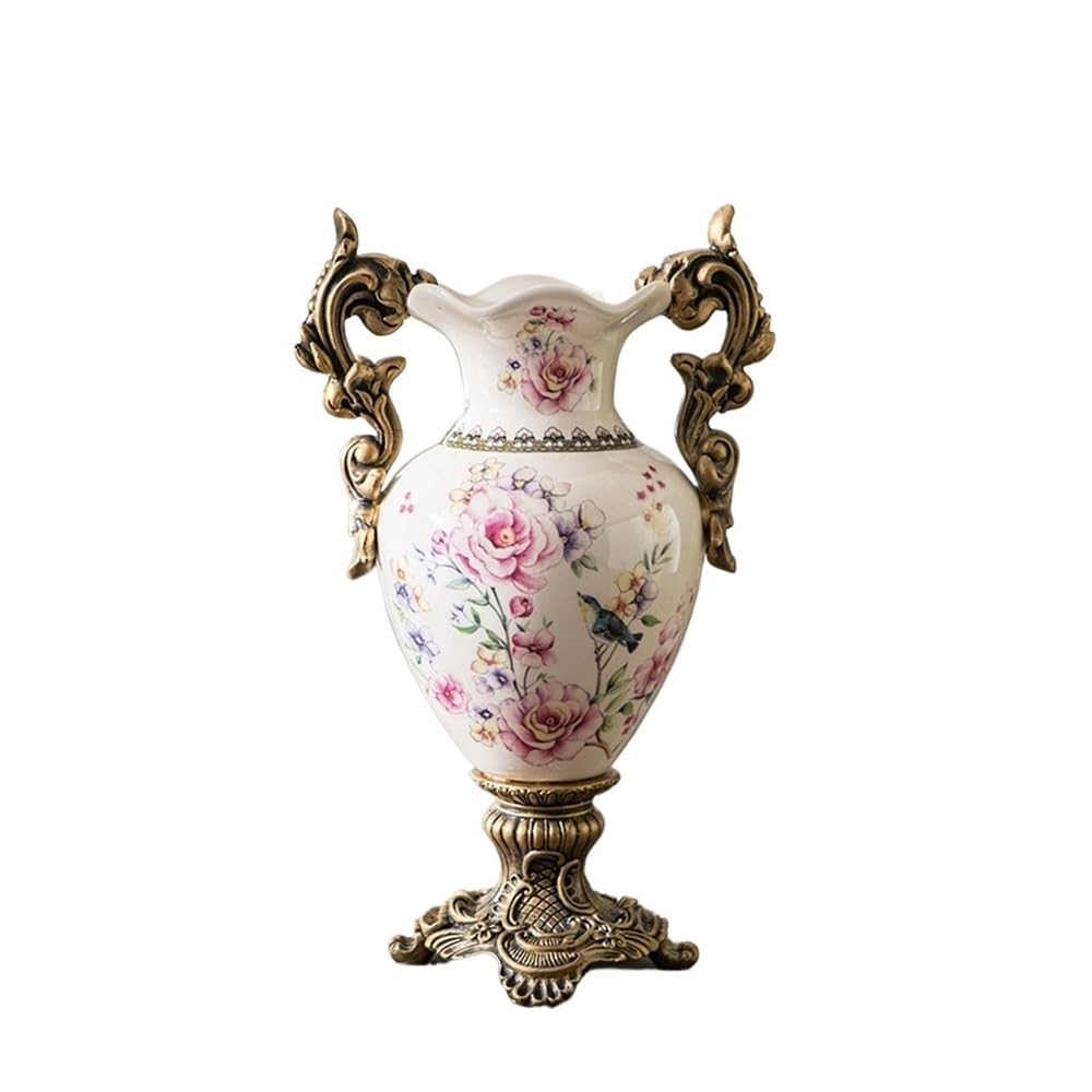 Vase de sol en céramique élégant idéal pour grande composition florale rétro