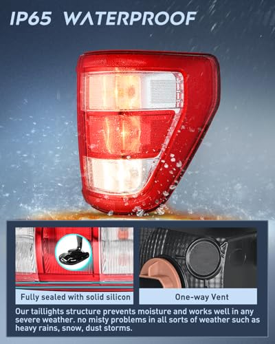 Image of Nilight Taillight Assembly for 2021 2022 2023 Ford F150 XL Passenger Side